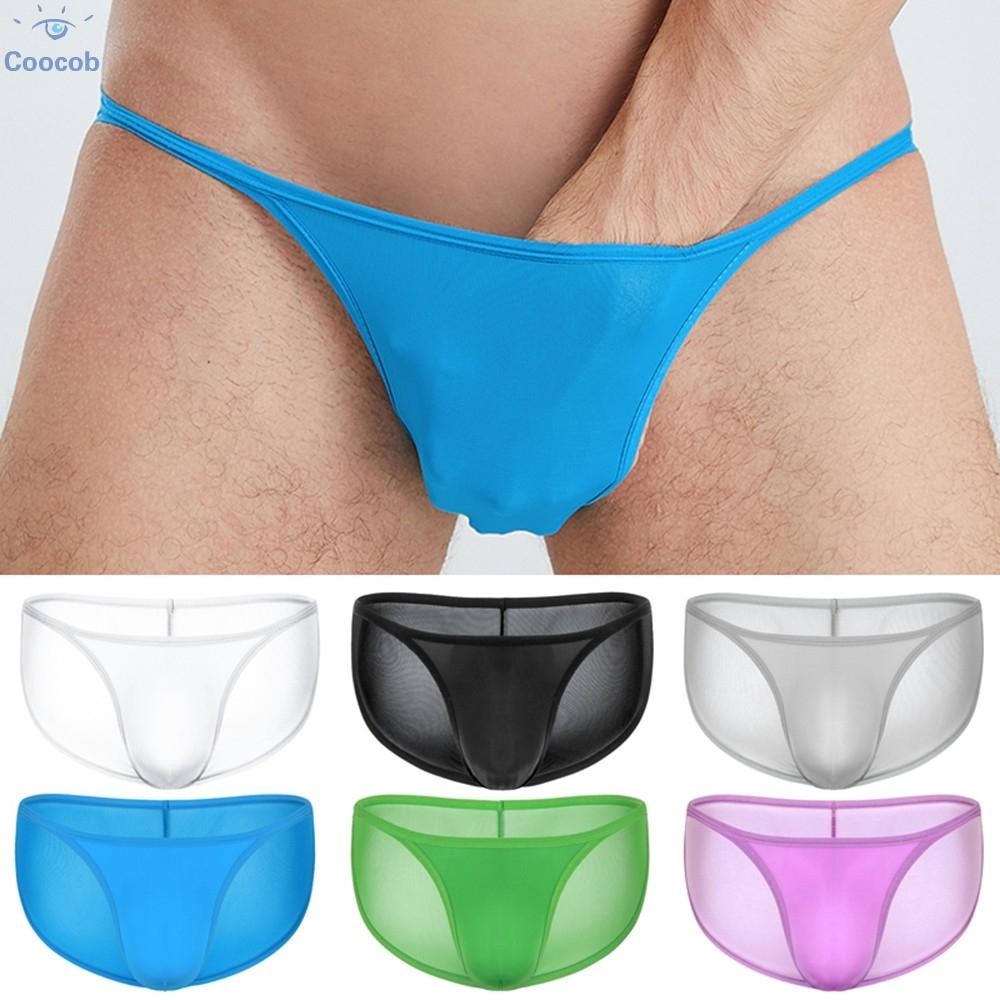 Briefs Sexy Pouches See-Through Soft Thongs Tight Underpants Underwear ...