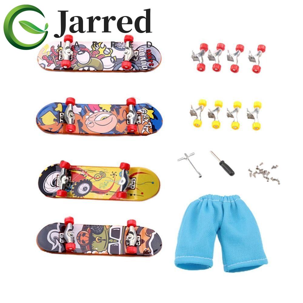 JARRED Finger Skateboard Set Birthday Gift Plastic Mini Skateboard