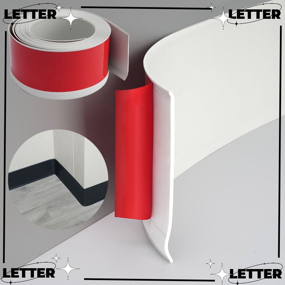 LET Wall Border Decor Strip, PVC Selfadhesive Skirting Line, Bedroom