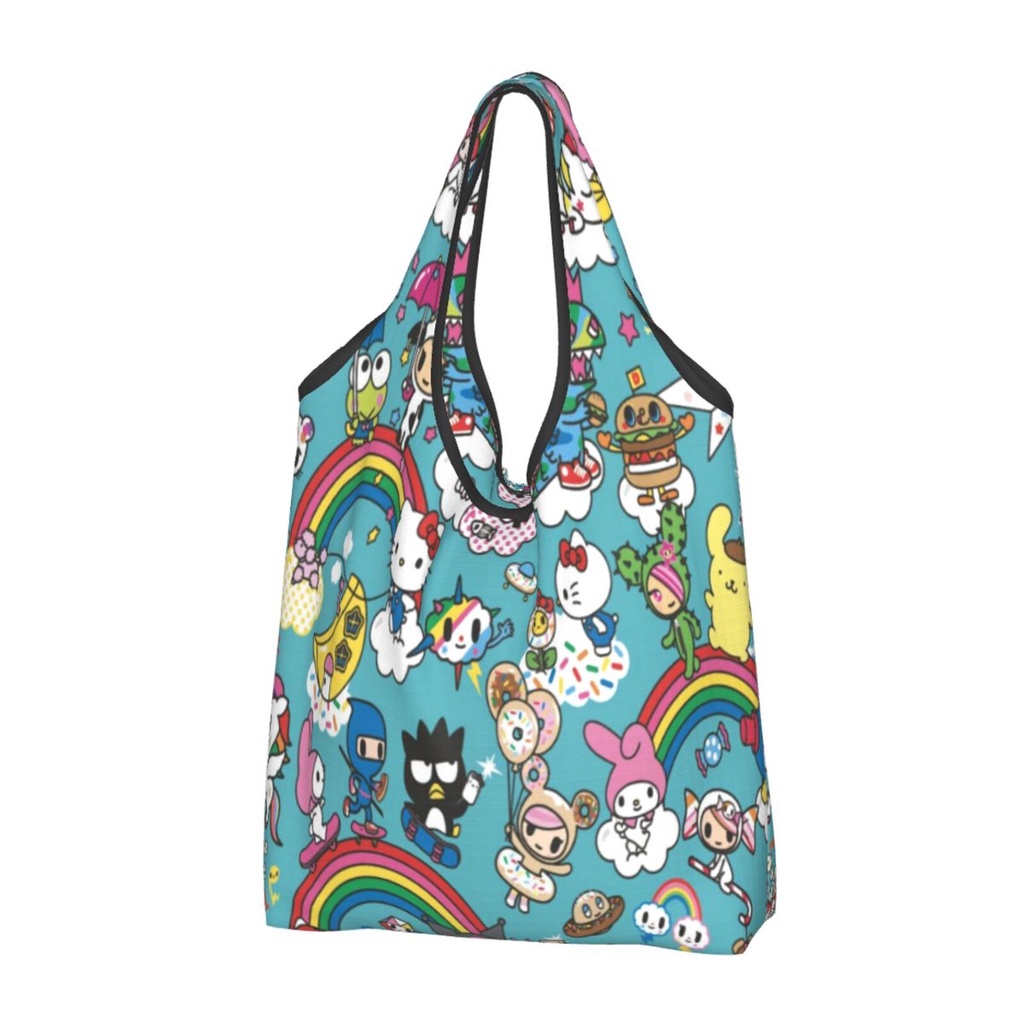 Tokidoki Portable Shopping Bag Foldable CarryOn Reusable Shopping Bag