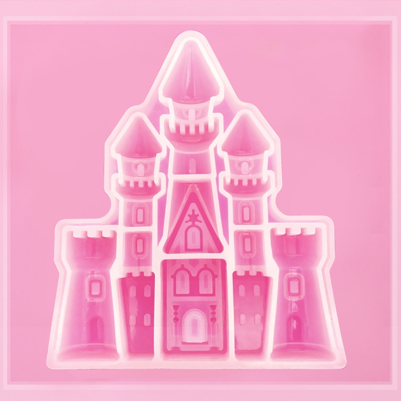 Diy diy Crystal Epoxy Castle Mold High Mirror Influencer Castle ...