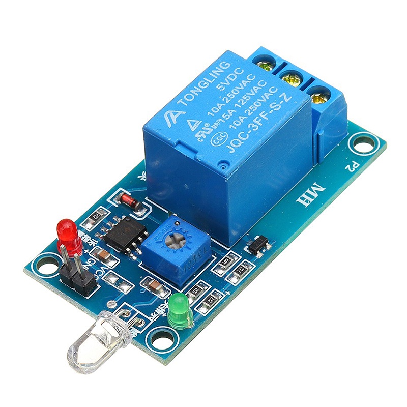 Light detection and light seeking module, laser receiver relay board ...