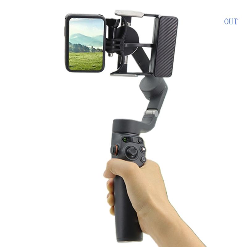 OUT Handheld Gimbal Adapter Switches Mount Plate Adaptor Mounting Board for  Hero9 OM Action Cameras