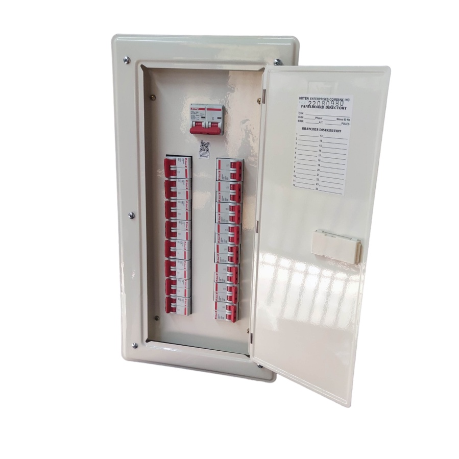 KOTEN Panel Board for 125A 2 Pole Main Miniature Circuit Breaker and