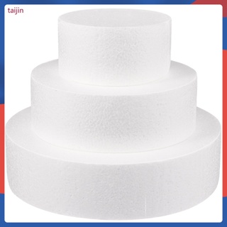 Dummy Cake Foam Mould Polystyrene Styrofoam Practice Model, DIY Model  Polystyrene Heart Shaped Craft Kitchen Accessories(6inch-White)