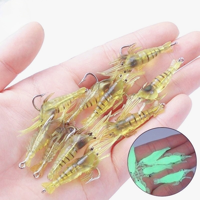 Fishing Luminous Shrimp Lure Glow Fishing Bait Sea Fishing Freshwater