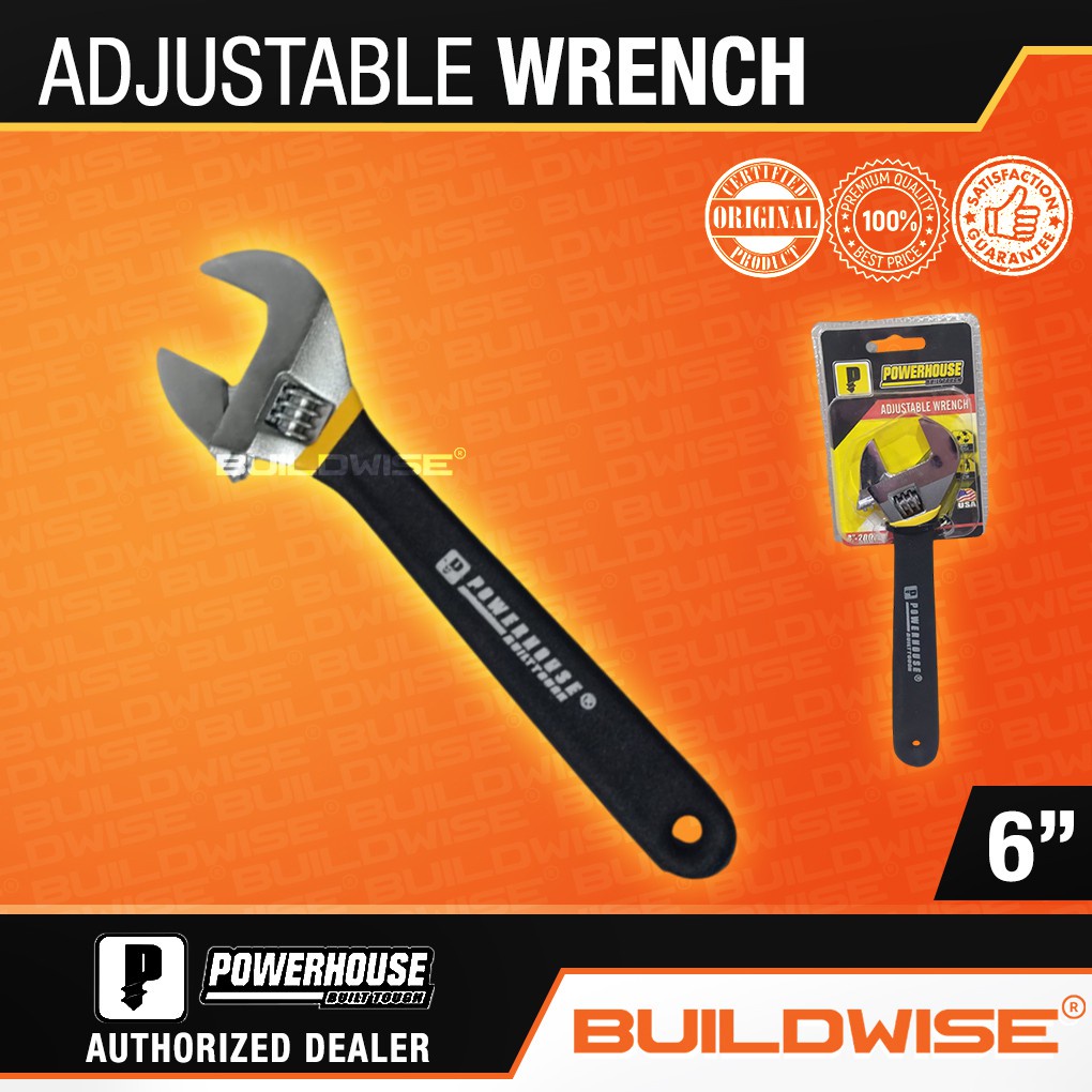 Powerhouse Adjustable Wrench 6" / 8" / 10" / 12" 15" Shopee Philippines