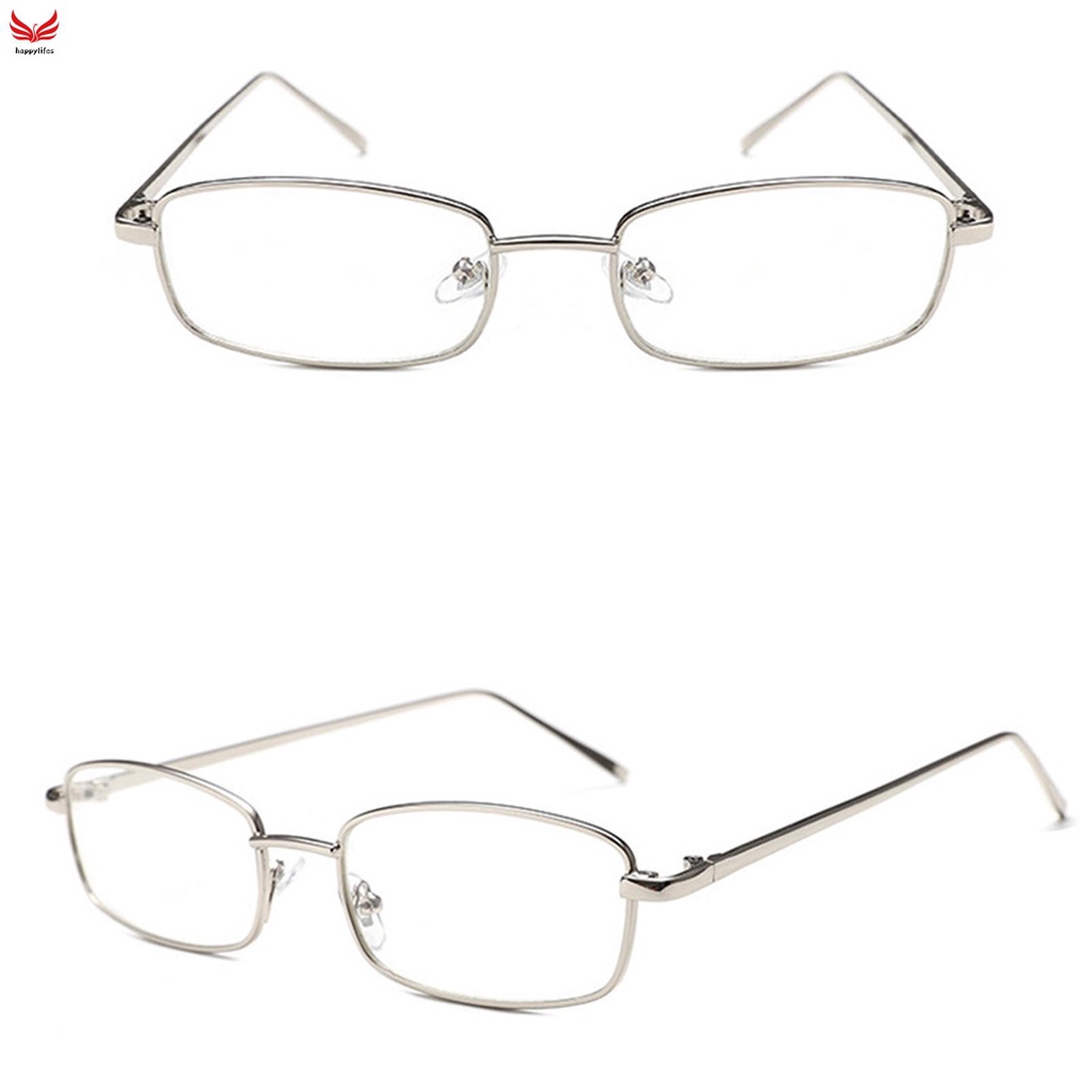 Blue Light Filter Myopia Glasses Anti Eyestrain Metal Square Frame ...