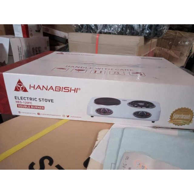 ♞ELECTRIC STOVE DOUBLE BURNER HANABISHI (HES120FC) Shopee Philippines