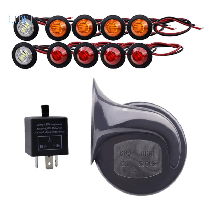 LIDU1 Prewired Turn Signal Horn Kit Universal Warning Light