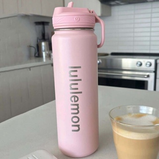 Lululemon 24oz Pink Mist Back To Life Sport Water Bottle Stainless Steel