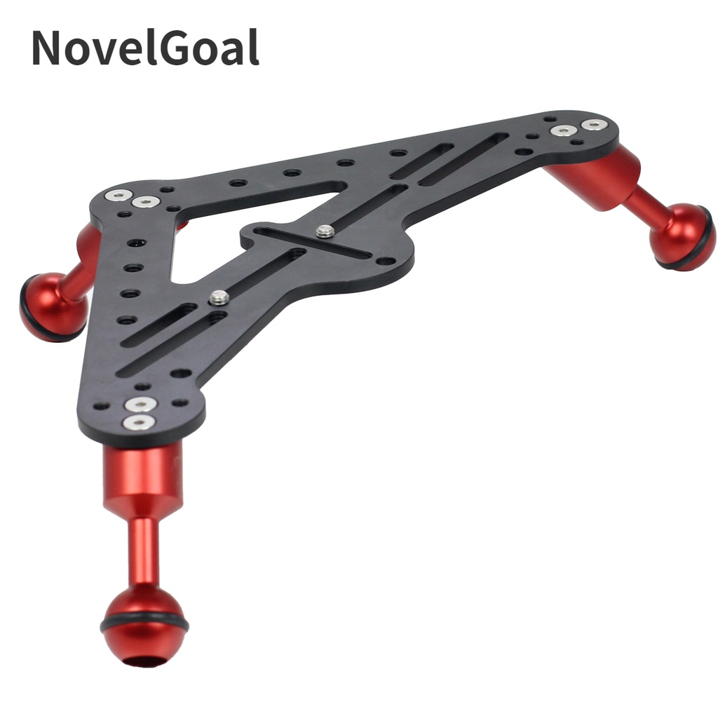 NovelGoal Aluminium DSLR Diving Photo Triangular Gimbal Tray Rig Mount ...
