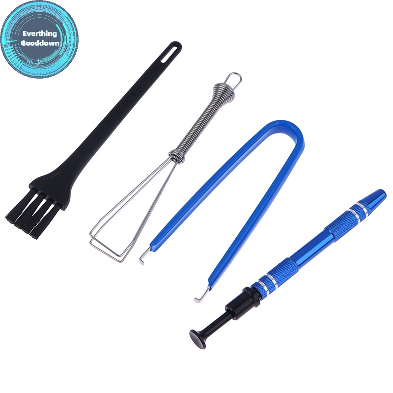 EVERTHING Keyboard Cleaning Tool Kit Metal Keycap Puller Stem Holder ...