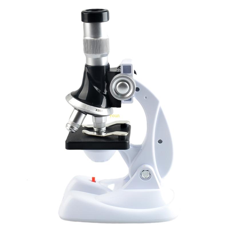 youn 100 600 1200X LED Lab Microscope Home School Science Educational ...