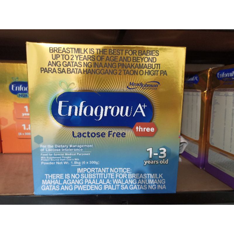 Enfagrow best sale lactose free