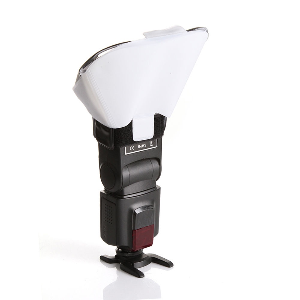 Universal Speedlight Flash Light Bounce Diffuser with 3 Colors ...