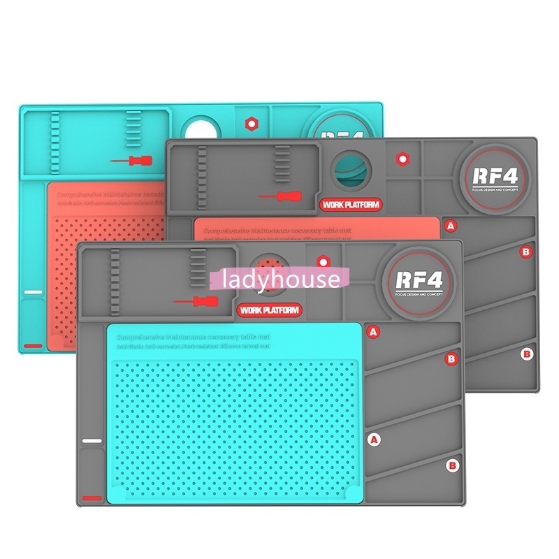 New RF4 Insulated Silicone Soldering Mat Welding , 260x380MM, BGA ...