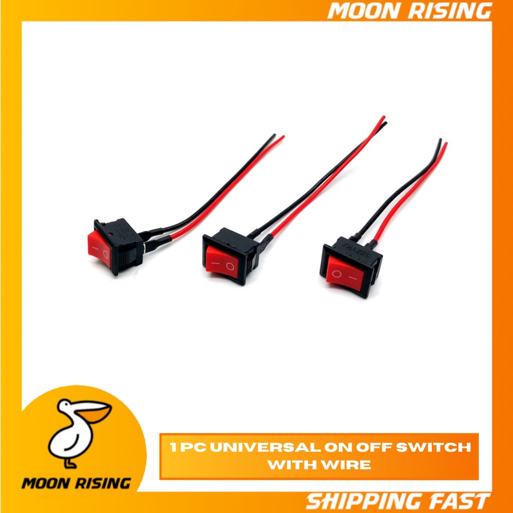 MOTORCYCLE PARTS UNIVERSAL ON OFF SWITCH WITH WIRE 1 PC | Shopee ...