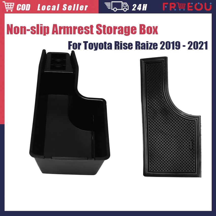 Car Center Console Organizer Armrest Storage Box Holder Coin Tray For ...