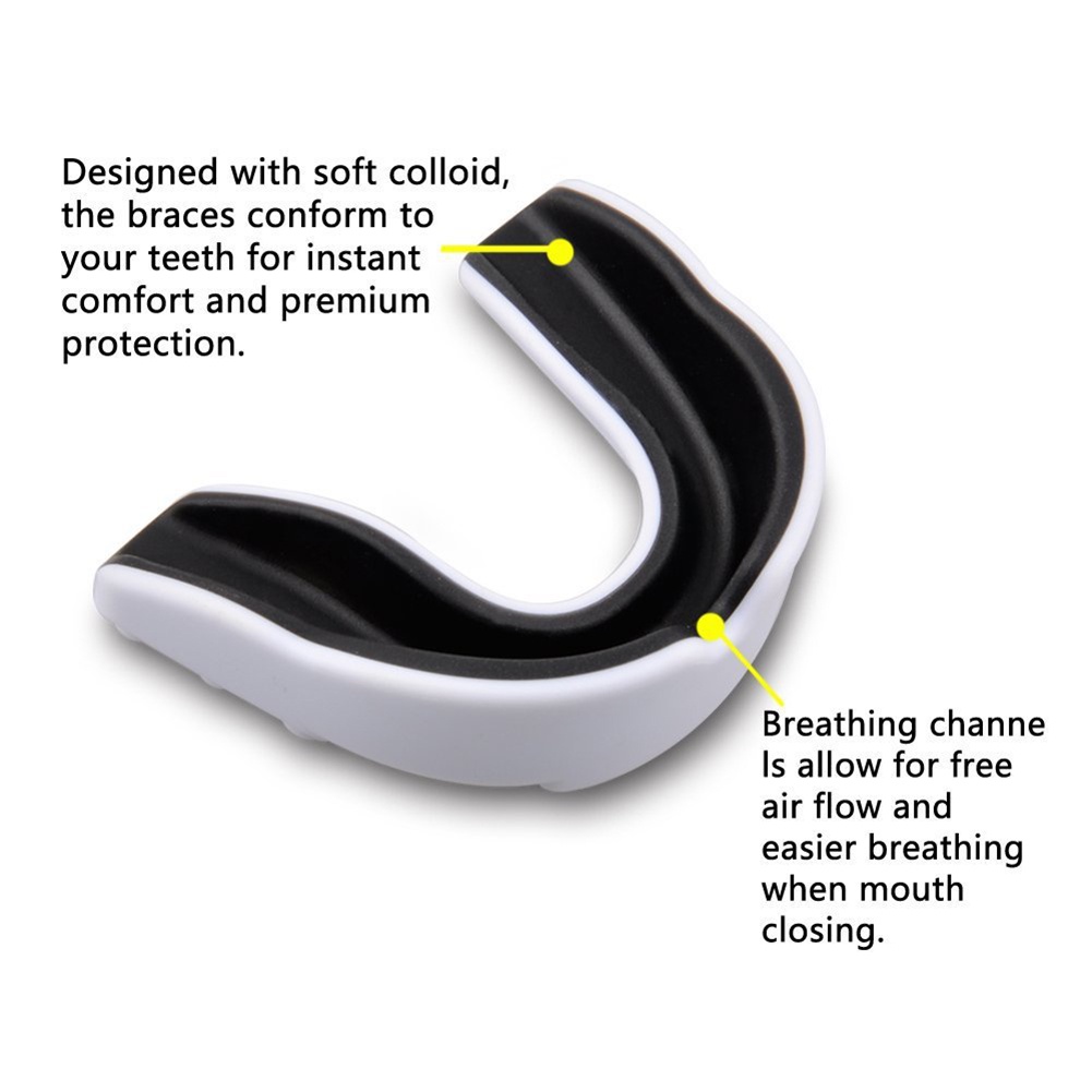 Kids Boxing Gum Shield with Storage Case Mouth Guard Double Colored ...
