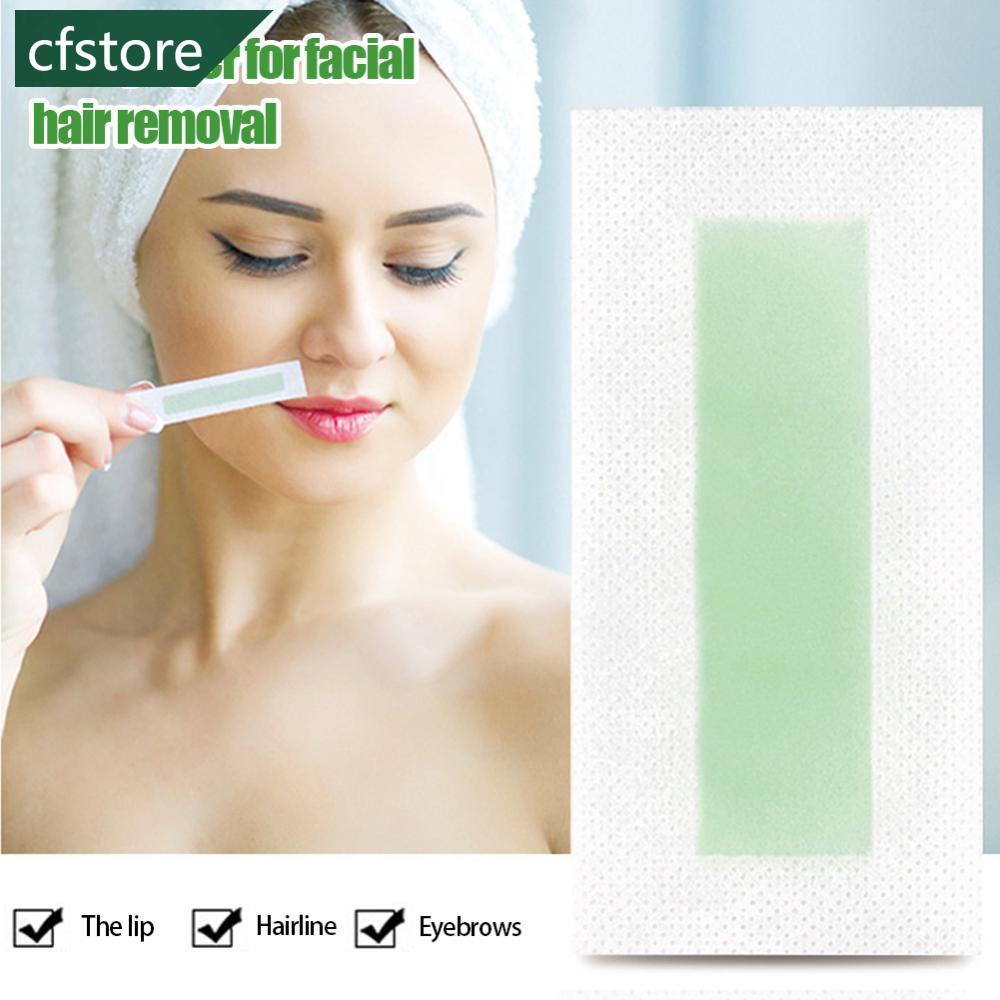 CFSTORE 15Pcs Hair Removal Tool Wax Strips Waxing Wipe Sticker For Face
