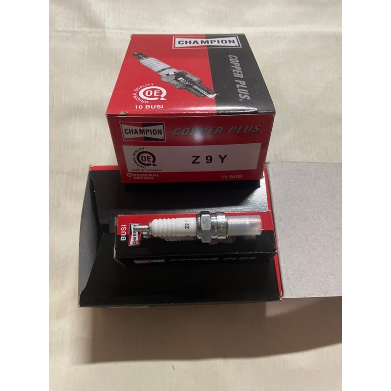 Z9y Champion Grand Spark Plug, Supra X (Price Per 10 PCS) Shopee