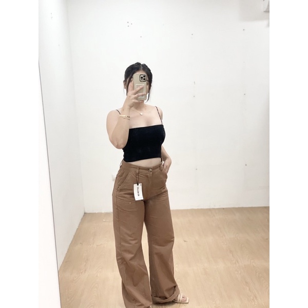Zara Strappy String Ribbed Cami Tube Top (Stretch) | Shopee Philippines