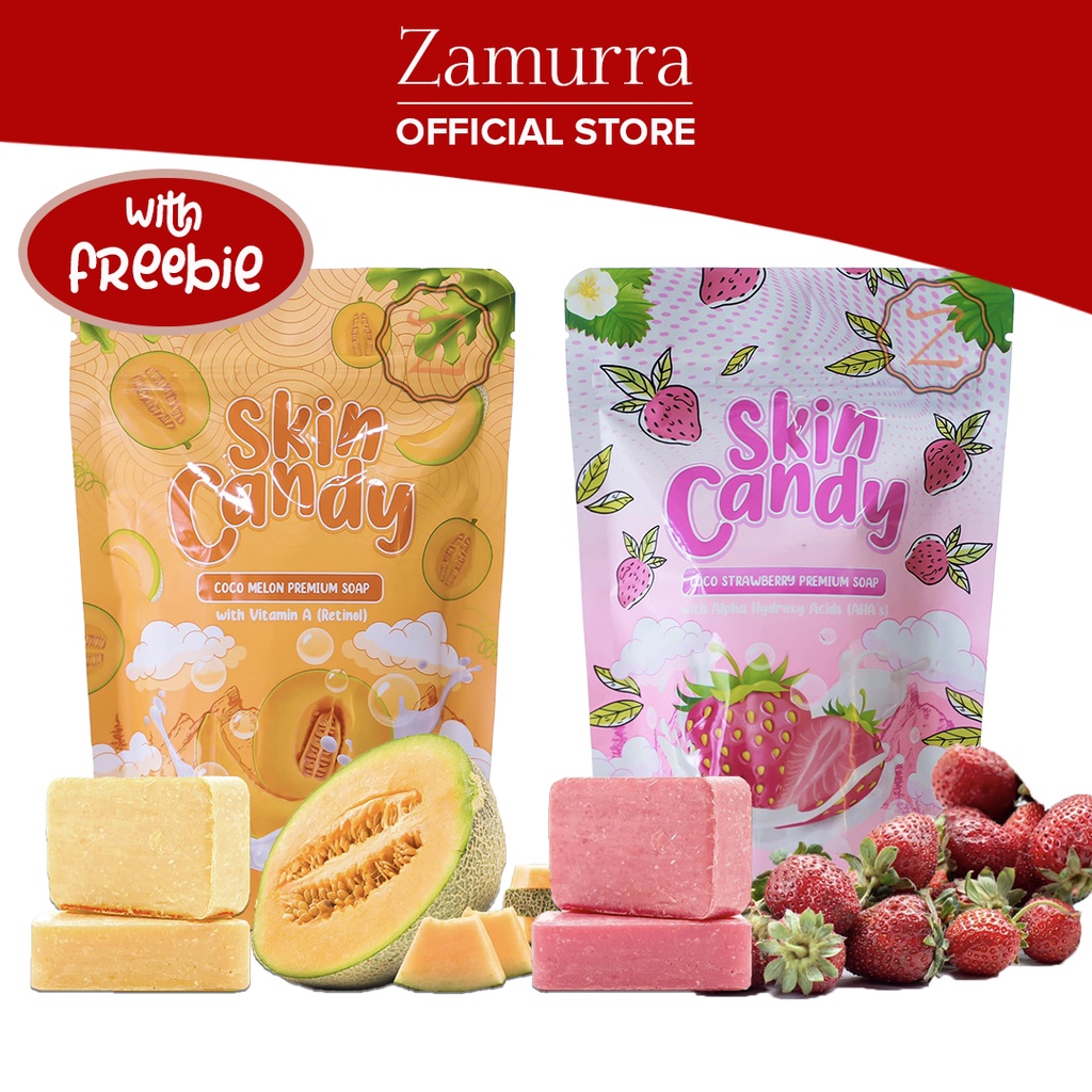 Skin Candy Coco Melon & Coco Strawberry Premium Soap 135g Promotes ...