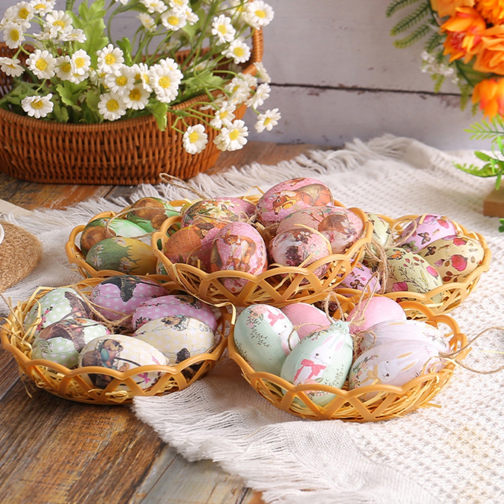 PEN| Easter Egg Decorations Easter Egg Hanging Decorations Colorful ...