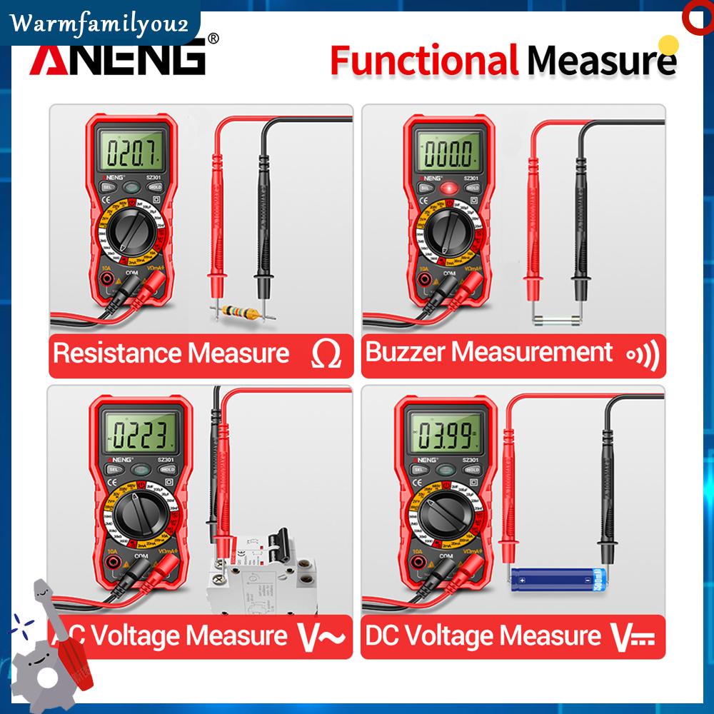 OZ 2000 Counts NCV Tester Meter DC AC Voltage Handheld NCV Digital ...