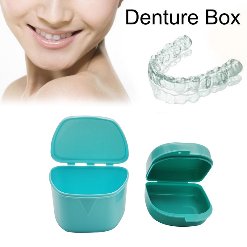 Tooth Placement Box Denture Storage Box Retainer Case Oral Hygiene ...