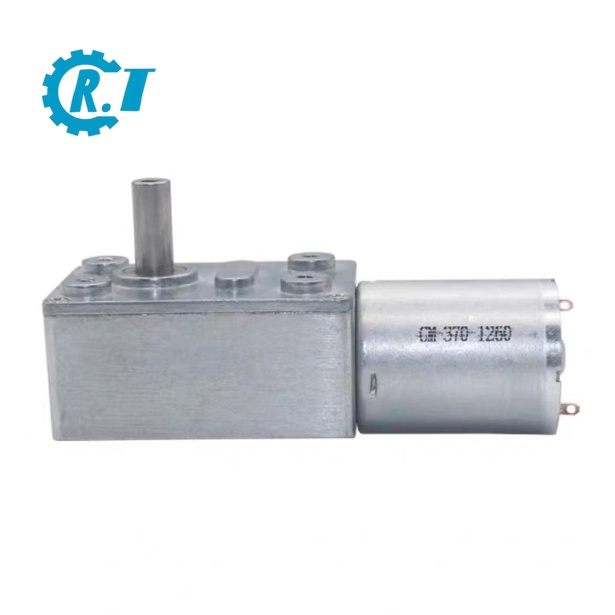 JGY370 DC Worm Gear Motor - 6V-24V, High Torque, 30RPM At 24V, All-Metal Gear Reducer