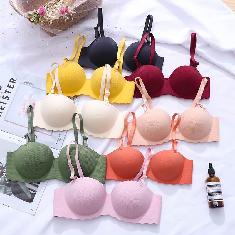 TopSell 1/2 Cup A B Cup Push Up Bra Girls Women Small Breast Bras Soft ...