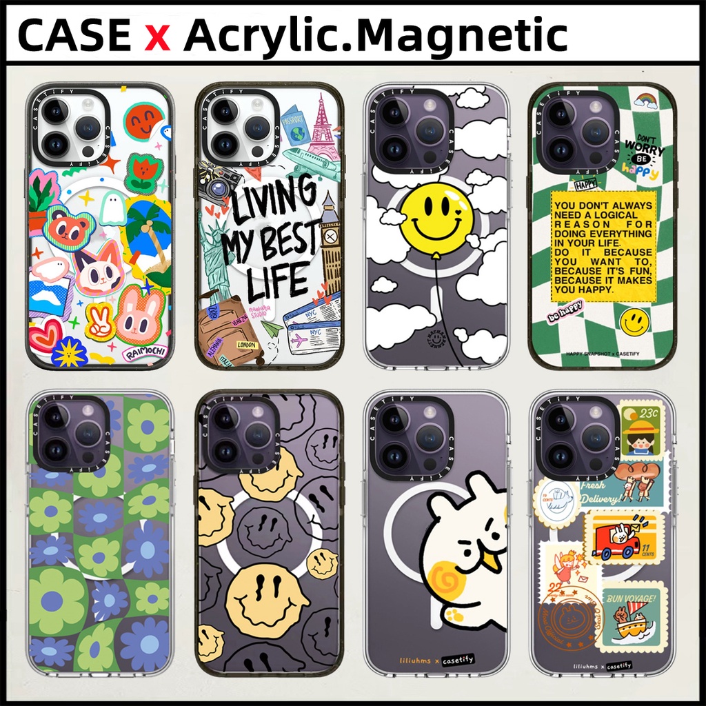 CASETIFY【Tourism life】Acrylic Magnetic Casing For iPhone 15 Pro Max 15