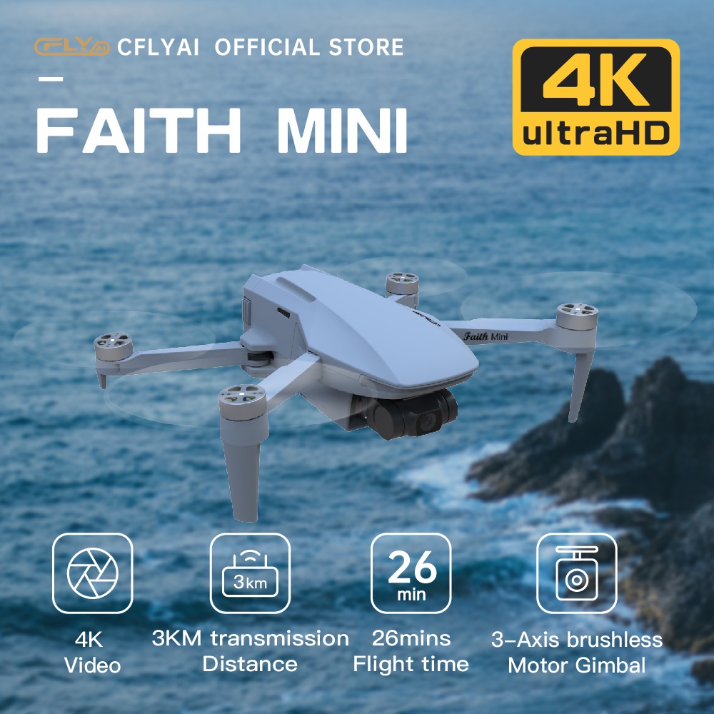 CFLY Faith Mini 5G WIFI 3KM FPV GPS 4K Camera 3Axis Brushless Gimbal