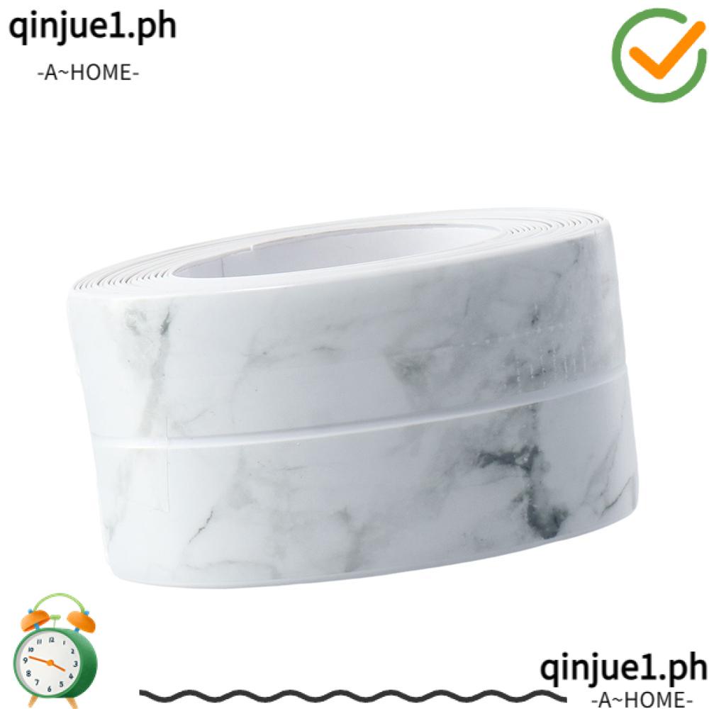 QINJUE1 Caulk Tape Sink Bathtub Floor Countertop Caulk Sealer PVC Sealant Tape Waterproof Self