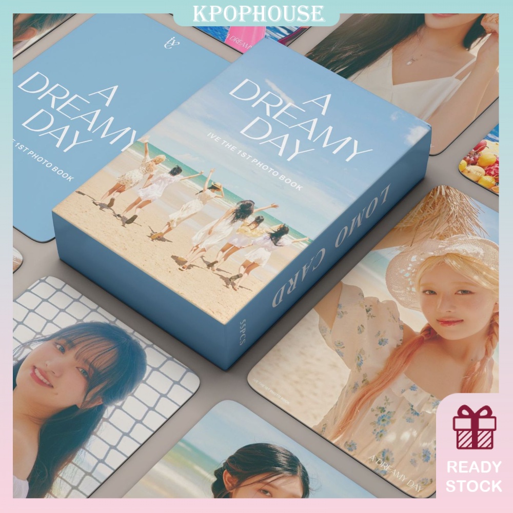 KPOPHOUSE 55Pcs/Box IVE A Dreamy Day Photocards Album Lomo Card