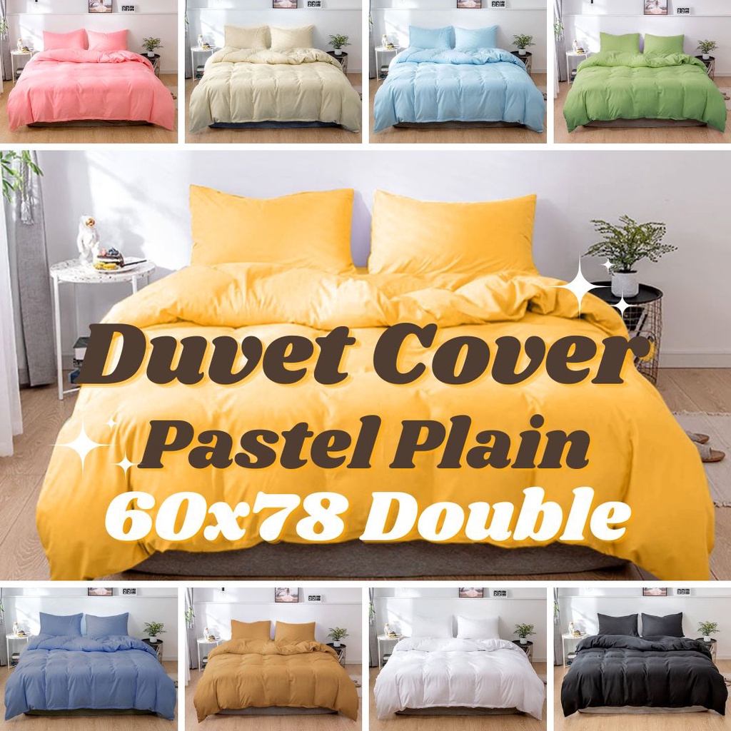Upgrade Your Bedding with DSS Plain Duvet Cover Double Size 60"x78