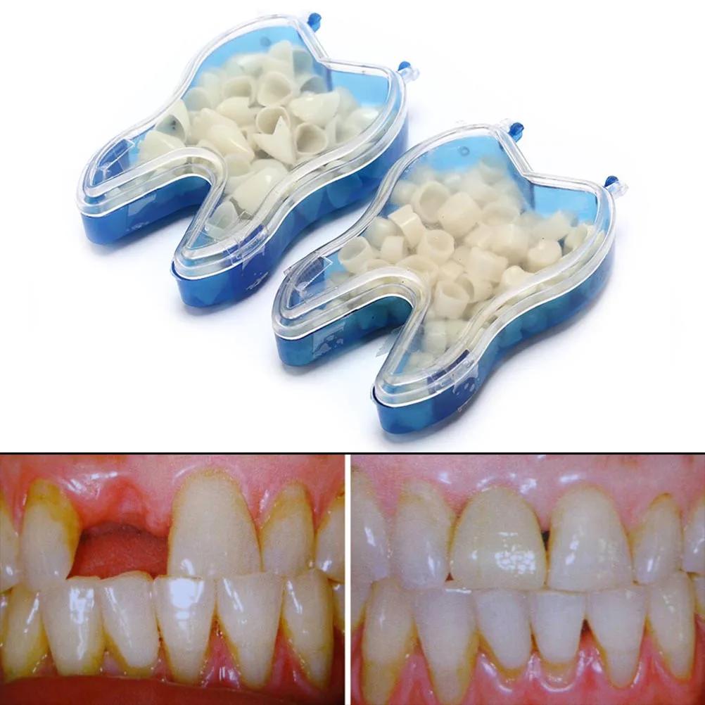 50PCS Dental Resin Fake Braces For Teeth Materials Temporary Crown