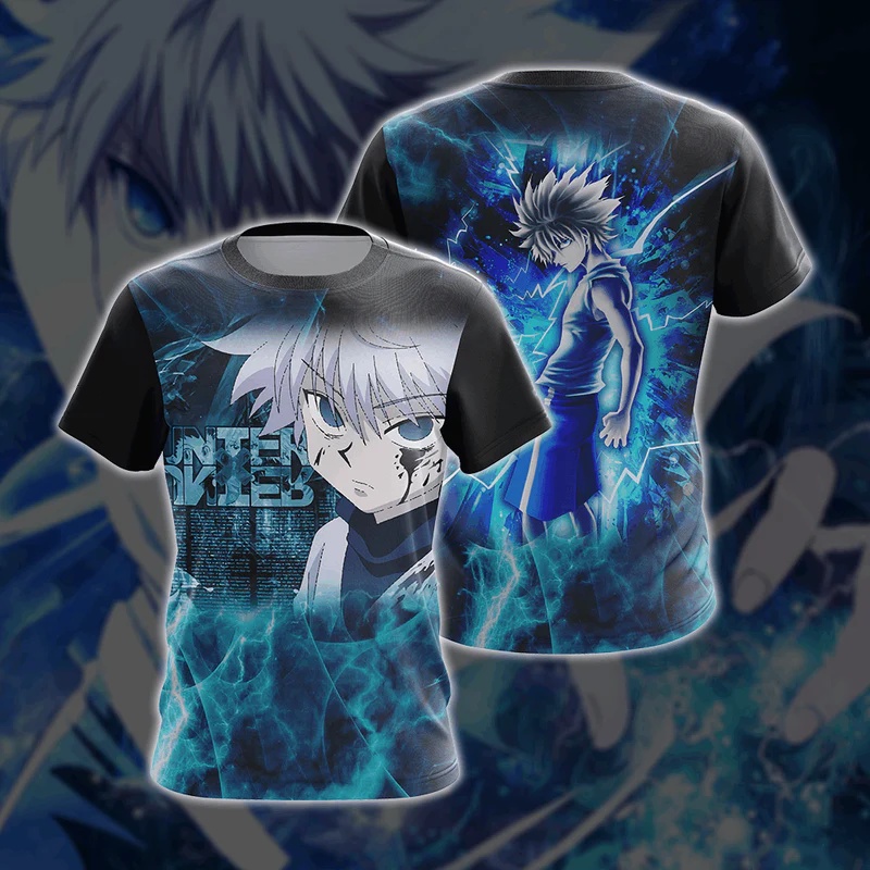 Hunter X Hunter T-Shirts Anime Killua 3D Print Men Women Fashion ...