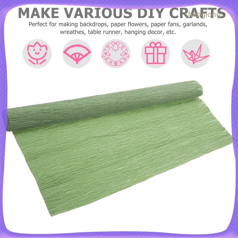 Crepe Paper Folds Flowers Decoration Curled Tissue 180g Heavy Packaging