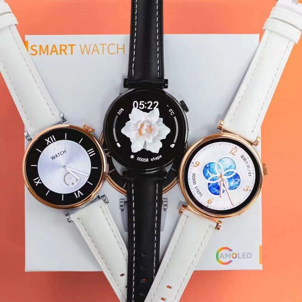 Amoled Screen GT4 Mini Smart Watch Women Fitness Watches NFC Compass ...