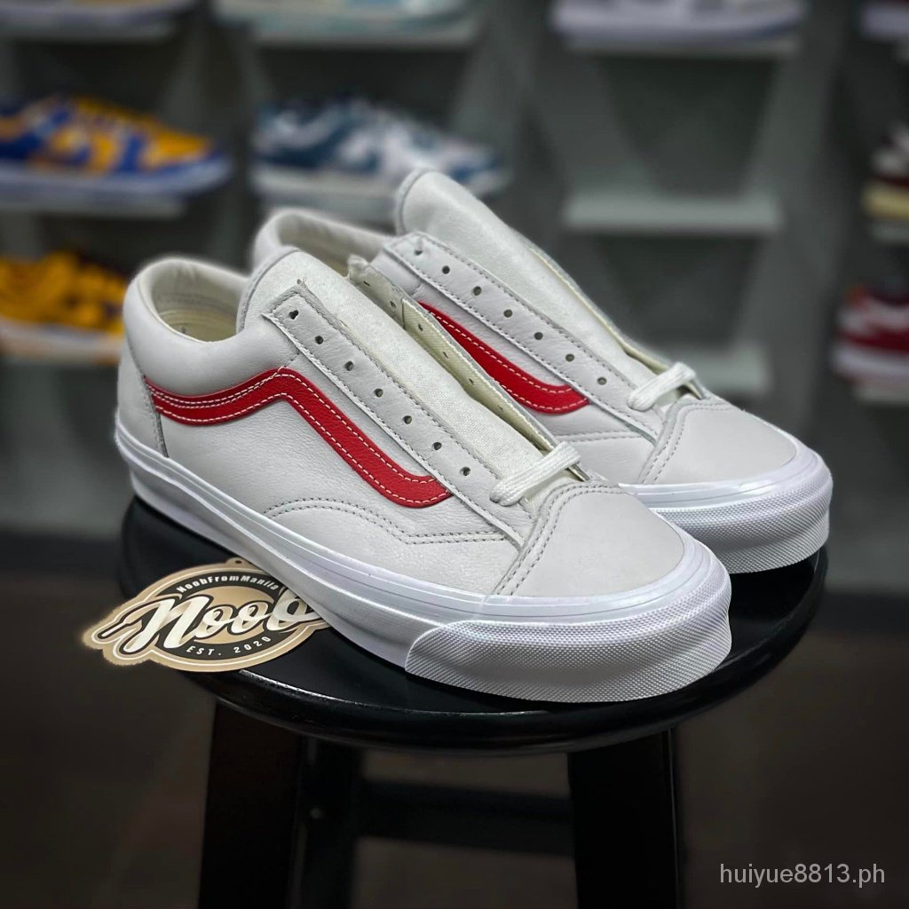 Vans Vault Og Style 36 Lx Red/True White Leather