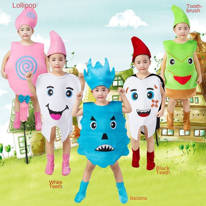 Kindergarten Tooth Bacteria Wars Performance Costume Stage Modeling ...