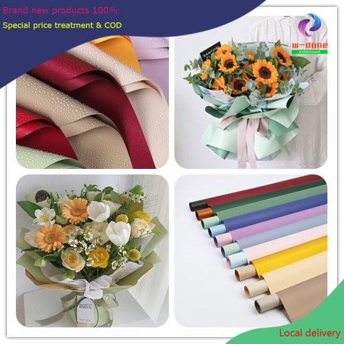20pcs Upgrade Two-Sided Colored Wrappers Flower Bouquet Wrapping Paper ...