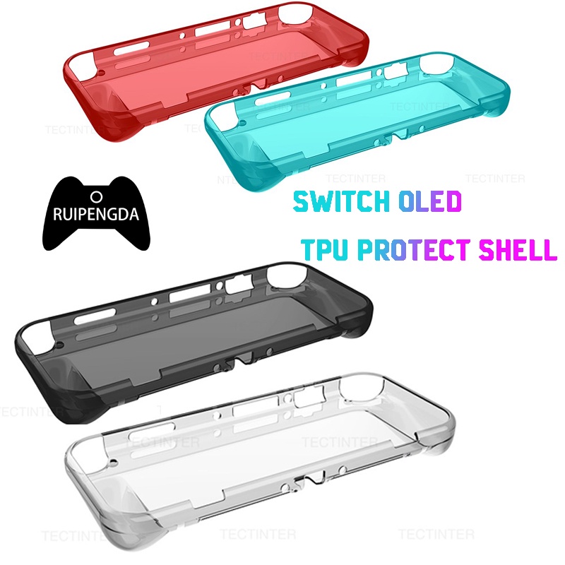 Transparent TPU Protective Shell Case For Nintendo Switch OLED Console ...
