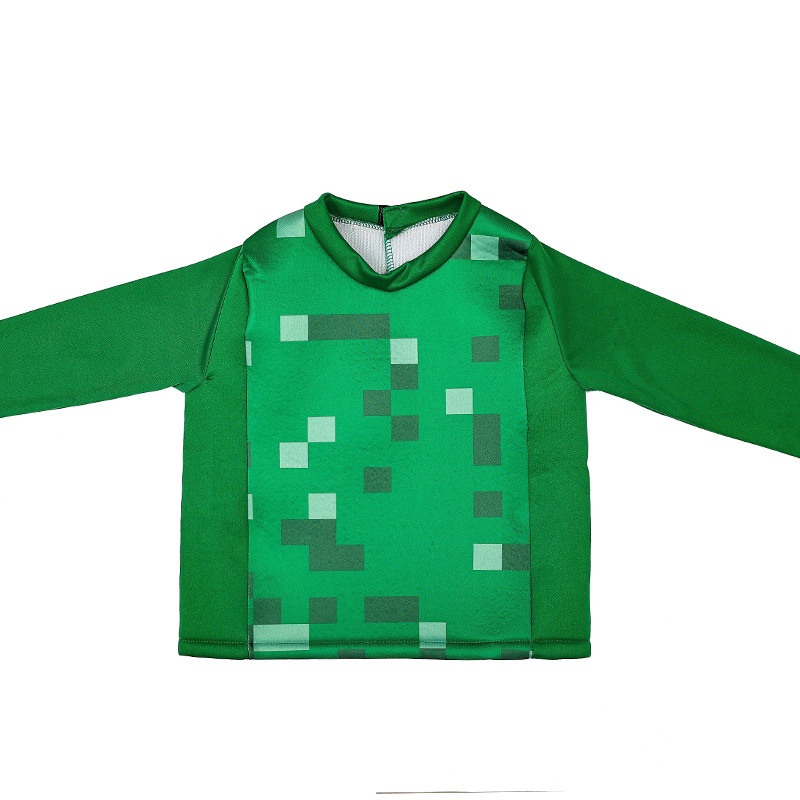 In Stock~Halloween Minecraft Steve Clothes Kids Diamond Armor ...