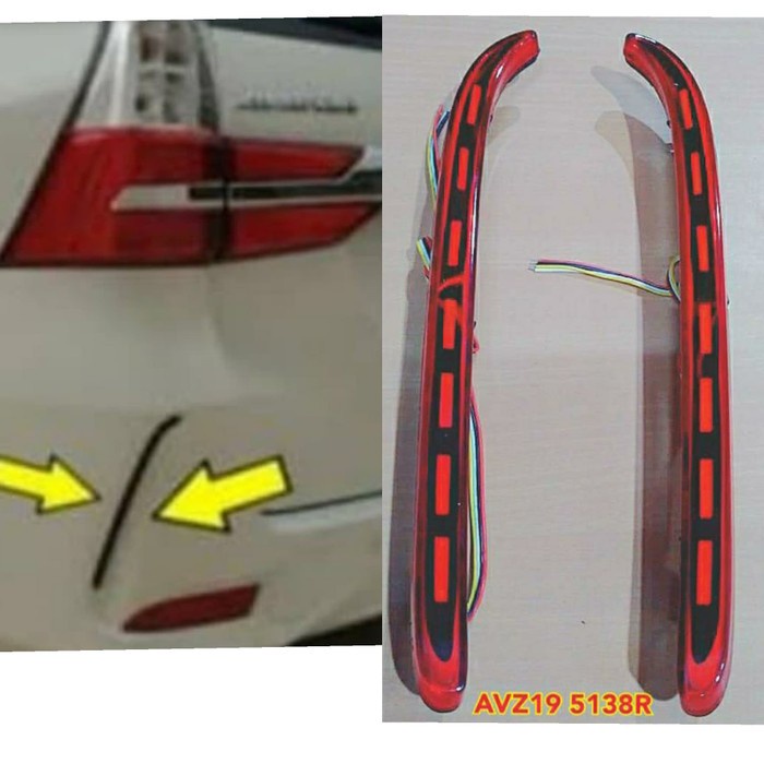 Reflector Trasero Led Venza Luz De Freno LED Reflector Para Toyota Venza 2009-2015 - Repuesto Trasero, 21 LEDs Rojos, 12V Luz Freno LED Toyota Venza