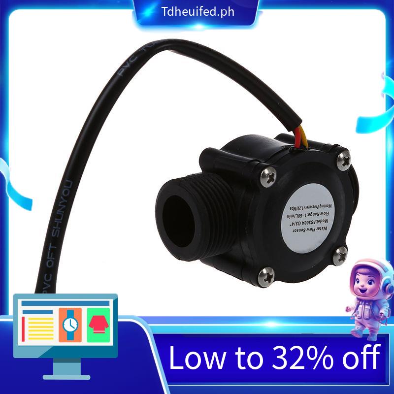 1-60L/Min DC 5-24V Hall Effect Water Flow Sensor Counter Meter FS300A ...