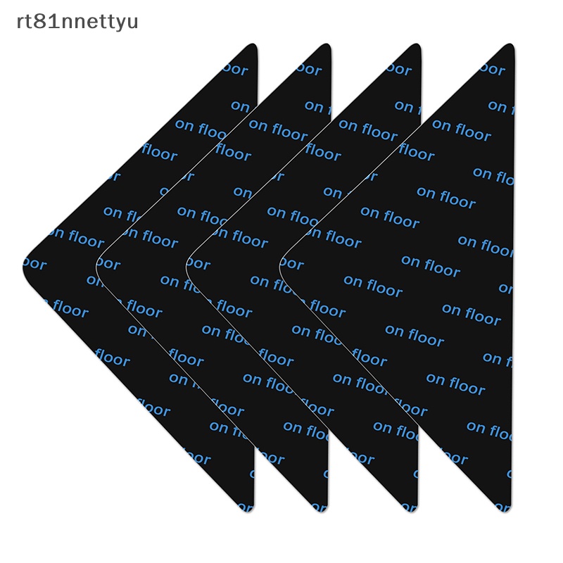 4Pcs/set Triangle Washable Reusable Rug Gripper Anti-skid Rubber Mat Non  Slip Patch Tape for